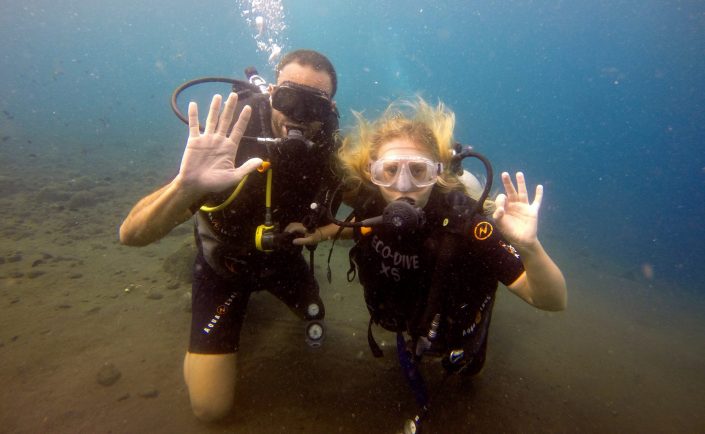 Ecodive Bali Diving - Sophie & François, au top dans l'eau !!!