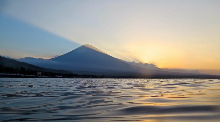 Mount Agung from Amed - Ecodive Bali Dive Center