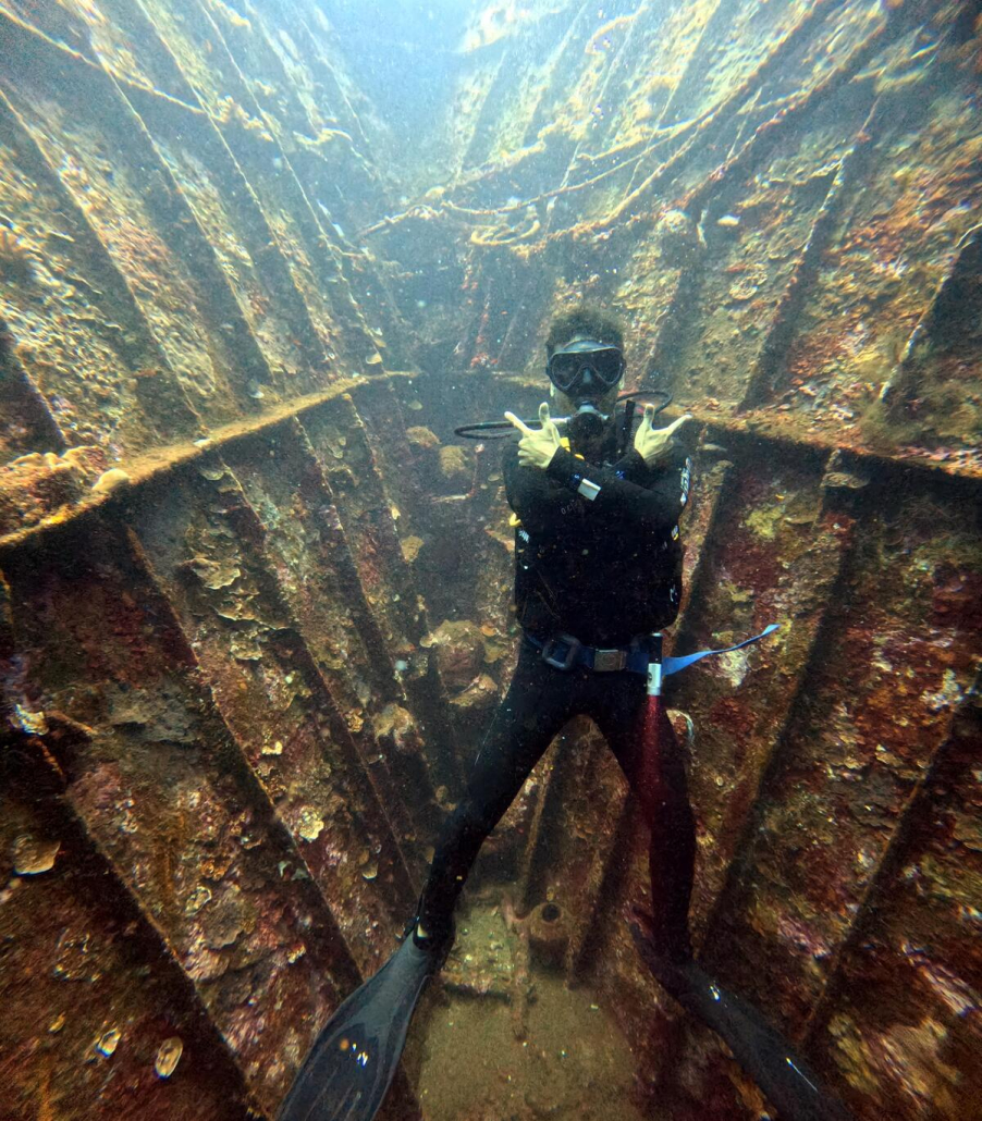 inside first floor of boga wreck